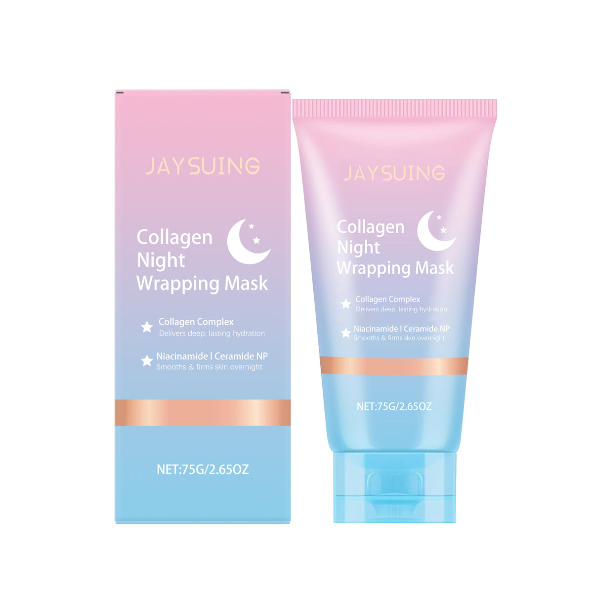 Masque de nuit au collagène avec pinceau – collagen overnight wrapping mask